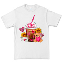 White Valentines Day Frappe Coffee Premium Tee - FaDigitalArtStudio