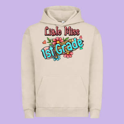 Little Miss First Grade Urban Hoodie Designed By Jasminsmagicworld
