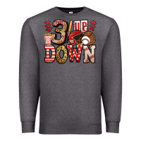 Charcoal Heather three up three down baseball Premium Sweatshirt - Jasminsmagicworld