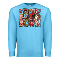 Ocean Blue three up three down baseball Premium Sweatshirt - Jasminsmagicworld