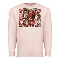 Pale Pink three up three down baseball Premium Sweatshirt - Jasminsmagicworld