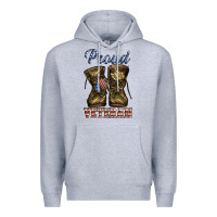 Heather Grey proud veteran camo shoes Premium Hoodie - Jasminsmagicworld