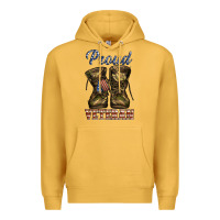 Mustard proud veteran camo shoes Premium Hoodie - Jasminsmagicworld