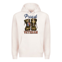 Pale Pink proud veteran camo shoes Premium Hoodie - Jasminsmagicworld