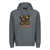 Rock proud veteran camo shoes Premium Hoodie - Jasminsmagicworld