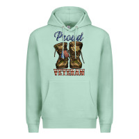 Seafoam proud veteran camo shoes Premium Hoodie - Jasminsmagicworld