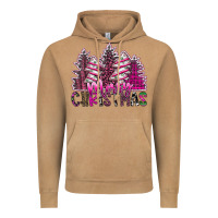 Vintage Camel Merry Christmas pink  trees Vintage Hoodie - CowhideDigitalArt