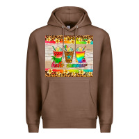 Chestnut hello summer ice coffee Premium Hoodie - Artiststas