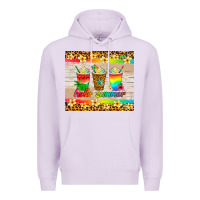Lilac hello summer ice coffee Premium Hoodie - Artiststas