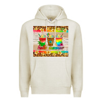 Oatmeal Heather hello summer ice coffee Premium Hoodie - Artiststas