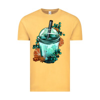 Vintage Mustard Winter Bobba Cup Vintage Tee - FaDigitalArtStudio