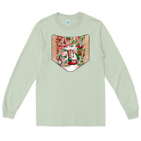 Matcha Christmas Pocket Long Sleeve Tee - CowhideDigitalArt