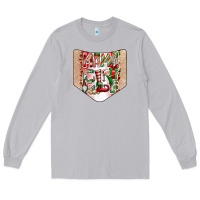 Moon Dust Christmas Pocket Long Sleeve Tee - CowhideDigitalArt