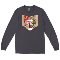 Smoke Christmas Pocket Long Sleeve Tee - CowhideDigitalArt