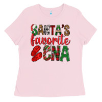 Bubblegum Pink Santa's Favorite Cna Ladies Tee - BundleAndBundleShop