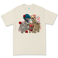 Bone Skeleton couple Valentine's Day Premium Tee - FaDigitalArtStudio