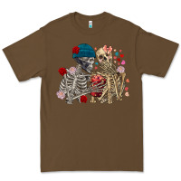 Cacao Skeleton couple Valentine's Day Premium Tee - FaDigitalArtStudio
