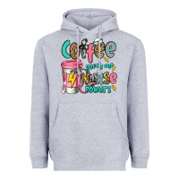 Heather Grey coffee gives me nurse powers Heavyweight Hoodie - Jasminsmagicworld