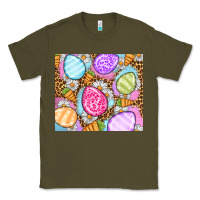 Army Green Easter eggs daisies carrots Classic Tee - OliviaCreatesArt