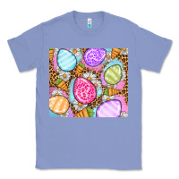 Colony Blue Easter eggs daisies carrots Classic Tee - OliviaCreatesArt