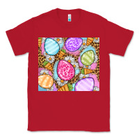 Red Easter eggs daisies carrots Classic Tee - OliviaCreatesArt