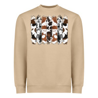 Mushroom cowhide brushstrokes Heavyweight Sweatshirt - RanaPortraitStore