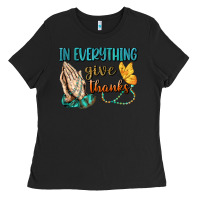 Black İn Everything Give Thanks Ladies Tee - BundleAndBundleShop