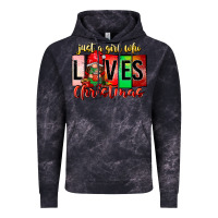 Cloud Black just a girl who loves christmas Vintage Hoodie - CowhideDigitalArt
