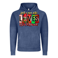 Vintage Denim just a girl who loves christmas Vintage Hoodie - CowhideDigitalArt