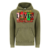 Vintage Olive just a girl who loves christmas Vintage Hoodie - CowhideDigitalArt
