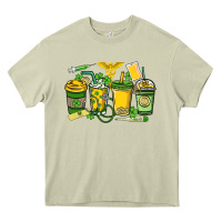 Mossy St. Patrick's Day Nurse coffee cups Heavy Core Tee - HowdyJamesFarm
