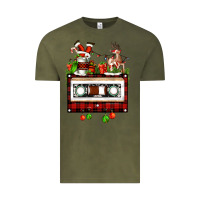 Vintage Olive christmas cassette Vintage Tee - FaDigitalArtStudio