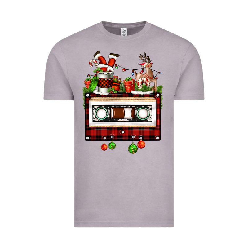 Christmas Cassette Vintage Tee by FaDigitalArtStudio | Teevron