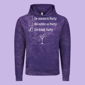 Democratic Republican Cocktail Party Funny Vintage Hoodie Designed By Artisfamous