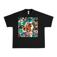 Black western cowgirl seamless pattern Urban Heavy Tee - BundleAndBundleShop