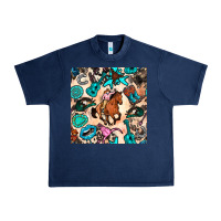 Navy western cowgirl seamless pattern Urban Heavy Tee - BundleAndBundleShop