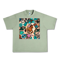 Oil Green western cowgirl seamless pattern Urban Heavy Tee - BundleAndBundleShop