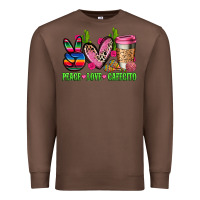 Chestnut But first cafecito y chismecito Premium Sweatshirt - RanaPortraitStore