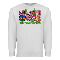 Dove Grey But first cafecito y chismecito Premium Sweatshirt - RanaPortraitStore