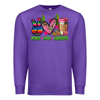 Purple But first cafecito y chismecito Premium Sweatshirt - RanaPortraitStore