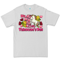 Dove Grey My first Valentine's Day Unicorn Premium Tee - FaDigitalArtStudio