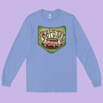 Christmas Pocket Long Sleeve Tee Designed By Cowhidedigitalart