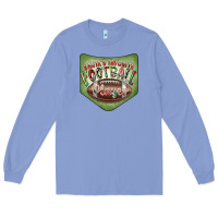 Colony Blue Christmas Pocket Long Sleeve Tee - CowhideDigitalArt