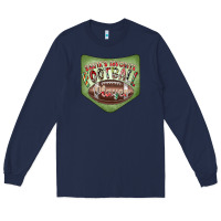 Navy Christmas Pocket Long Sleeve Tee - CowhideDigitalArt
