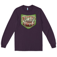 Plum Christmas Pocket Long Sleeve Tee - CowhideDigitalArt