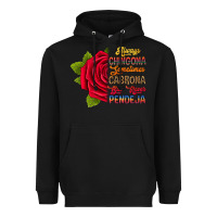 Black Always chingona sometimes cabrona but never pendej Heavyweight Hoodie - RanaPortraitStore