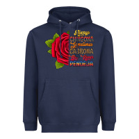 Navy Always chingona sometimes cabrona but never pendej Heavyweight Hoodie - RanaPortraitStore