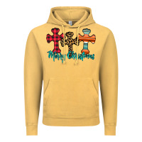 Vintage Mustard merry Christmas cross Vintage Hoodie - CowhideDigitalArt