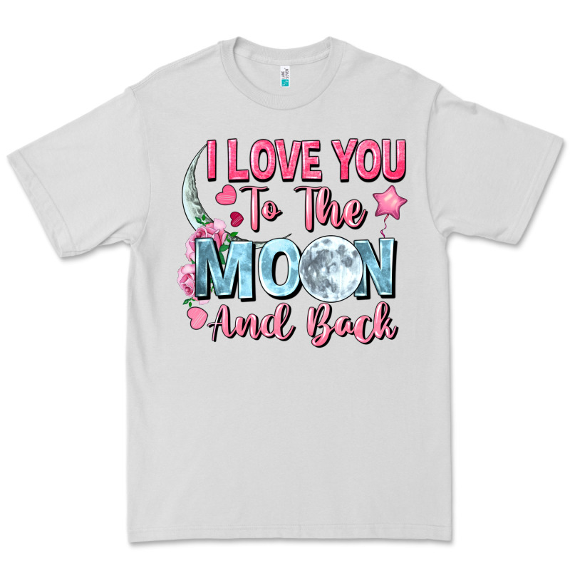 I Love You To The Moon And Back Valentine's Day Premium Tee by FaDigitalArtStudio | Teevron