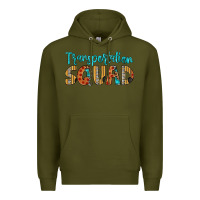 Army Green transportation squad Premium Hoodie - Artiststas